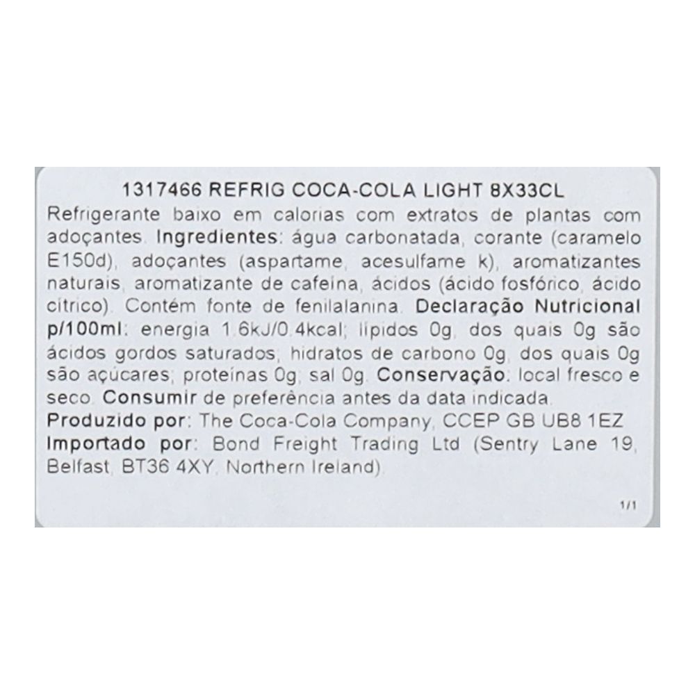  - Coca-Cola Light 8x33cl (2)