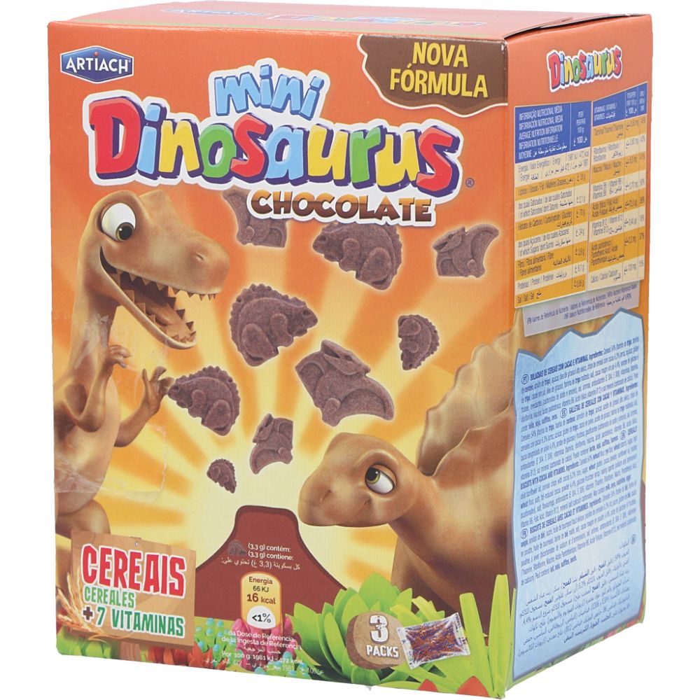  - Bolachas Artiach Mini Dinossauro Chocolate 120g (1)