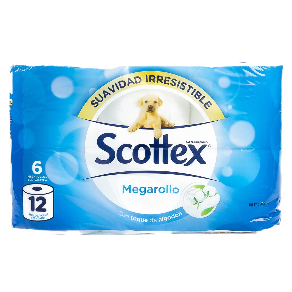 Scottex Mega Roll Toilet Paper 6 pc - Toilet Rolls & Tissues - Toiletries,  Health & Beauty - Products - Supermercado Apolónia